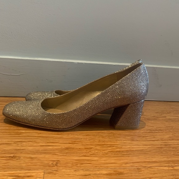 Stuart Weitzman Glitter Square Toe - Picture 6 of 7